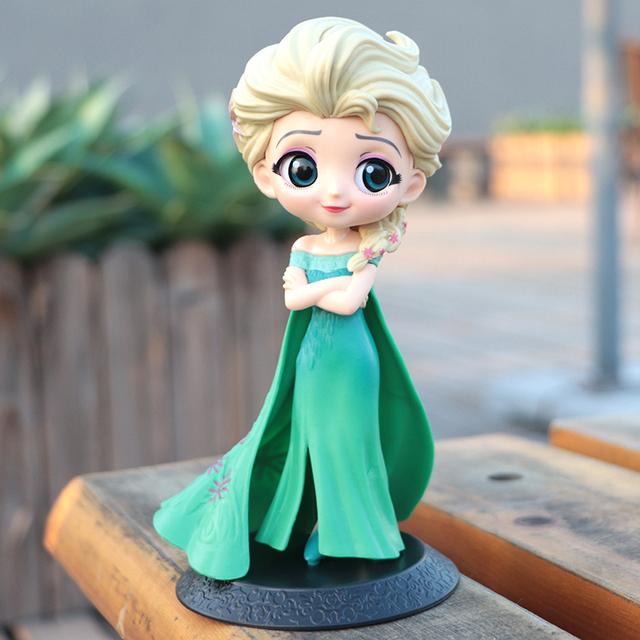 Disney Q Posket Jasmine Princess Snow White Belle Ariel Cinderella Anna Elsa Mulan Tinkerbell Cake Topper Children Gift