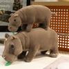 Stuffed Doll Hippo Plush Toy Realistice Hippopotamus Stuffed Toy  Birthday Christmas