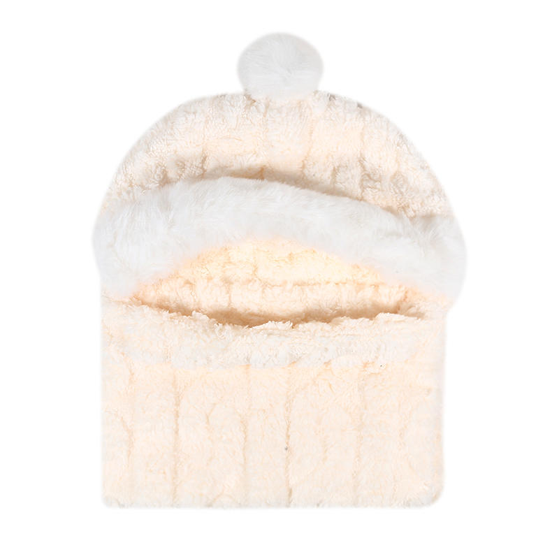 Winter Knitted Slouchy Scarf Cap for Women Fashion Windproof Cycling One Piece Beanie Neck Scarf Ski Snow Hats