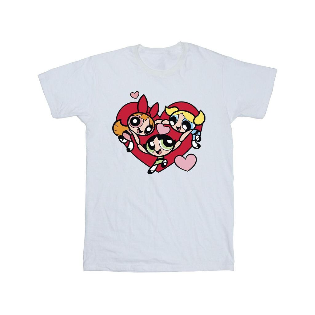 The Powerpuff Girls Boys Holding Hands Heart Cotton T-Shirt
