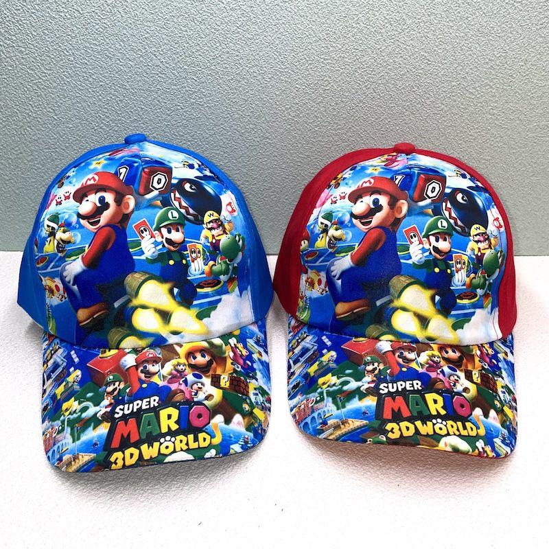 Super Mario Cartoon Baseball Cap Adjustable Sun Hat For Kids And Adults