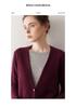 2025 Autumn/Winter Women's Color Block Cashmere Sweater - Fake Two-Piece Design, Versatile Knit and Elegant Style
