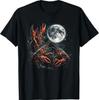Three Crawfish Moon Galaxy Space Retro Animal T-T-Shirt