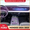 Pro FORD MONDEO 2024 2025 Průhledná TPU ochranná fólie na středovou konzoli interiéru vozu Anti-scratch Opravné příslušenství
