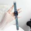 Compatible Embroidered Daisy Watch Strap for Apple Watch Series 11, Huawei FIT4, and Xiaomi 9Pro.