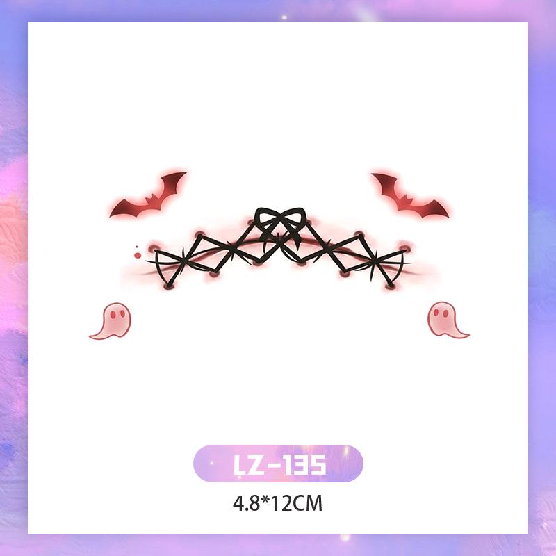 

Новогодние наклейки для лица в виде сердечек для девочек - Милые временные татуировки Multiple Sizes