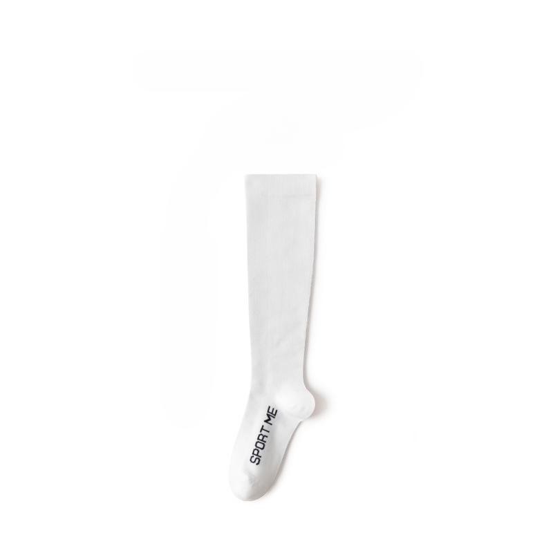 Sports Muscle Compression Socks for Women's Fitness Running Skipping Rope Pressure Calf Socks Thin Breathable Long Tube Socks