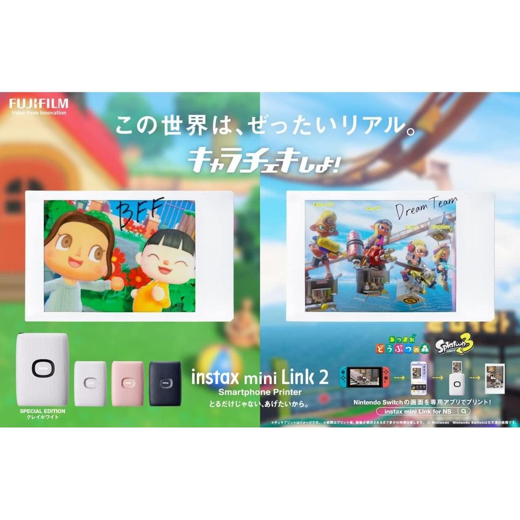 Fujifilm instax mini Link2 Smartphone White Switch INS MINI LINK2 NS Printer, (Nintendo Design)