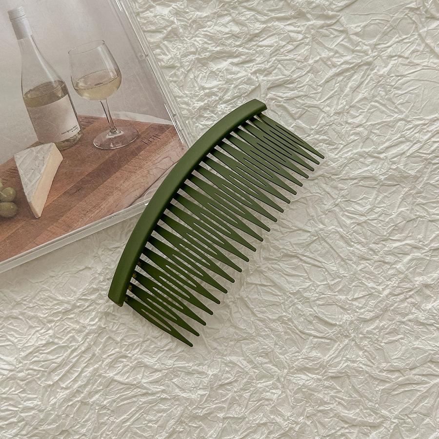 

1 шт. Мода 10 см Женская французская расческа для волос Матовые прямые заколки Однотонный зажим-краб Заколки Инструмент для создания прически Пучок Аксессуары для укладки