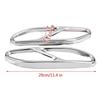 Hot Interior Mouldings 2pcs Steel Car Exhaust Muffler Tip Tail Pipe Cover Decoration Suitable for Mercedes Benz W222 S Class 201