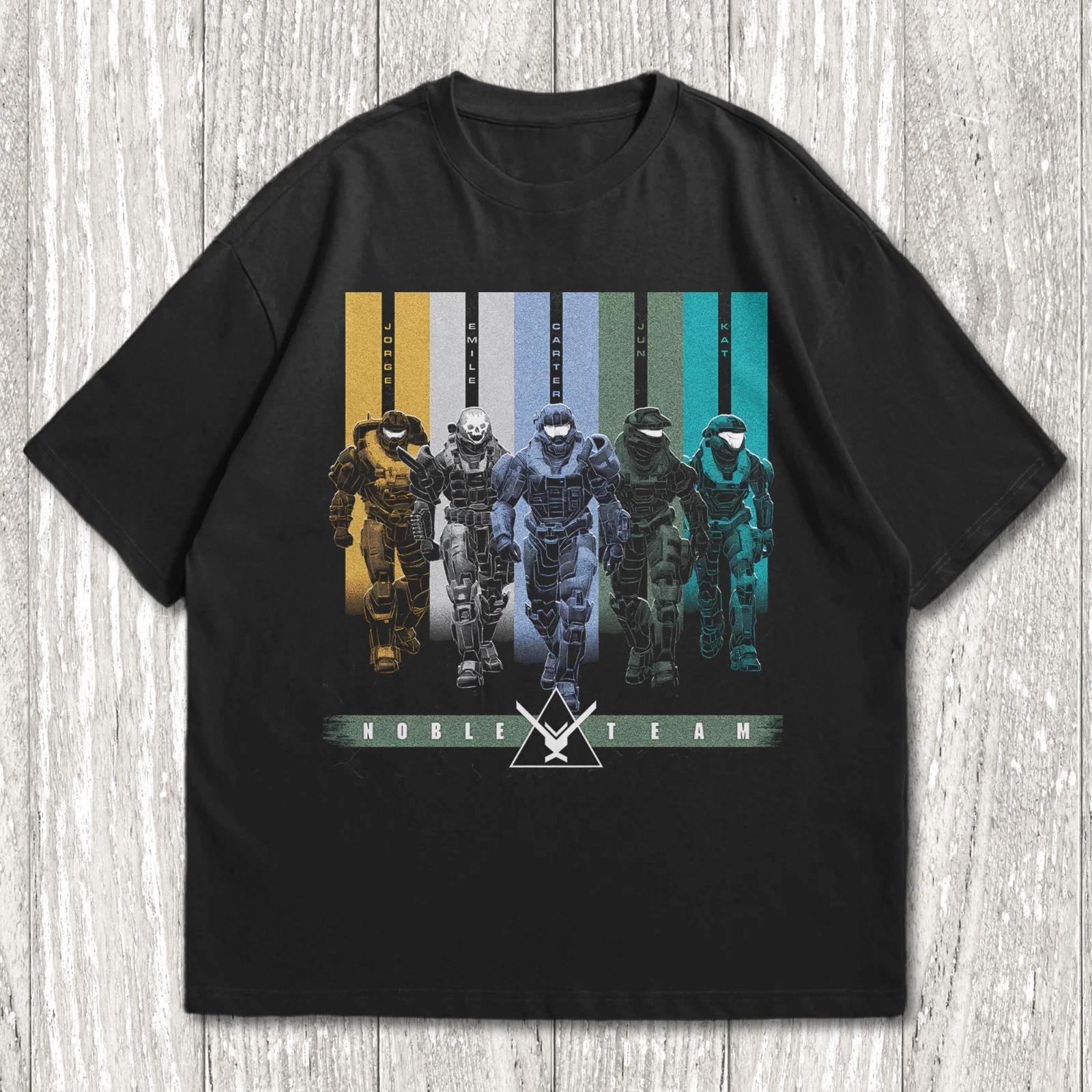 Master Chief Shirt, Halo Noble Team Robot Manga Tee, Halo Legends Anime Shirt 3XL