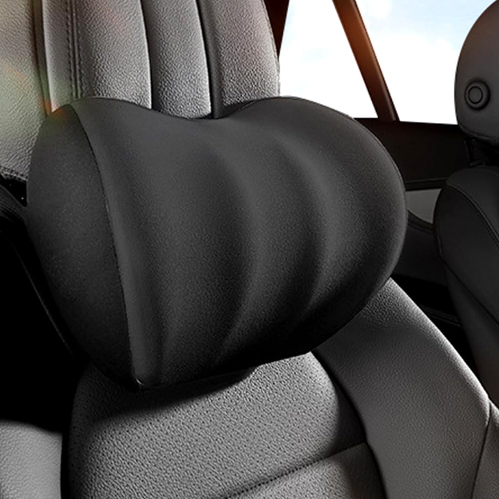 YLIKZT Car Lumbar and Backrest Cushion with Neck Support for Lower Back Pain Relief and Long Features Memory Foam and Ideal for Cars and Office Chairs