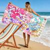 Hidden Key Precure Print Beach Towel, Large Soft Quick Dry Towel for Beach Camping Swimming