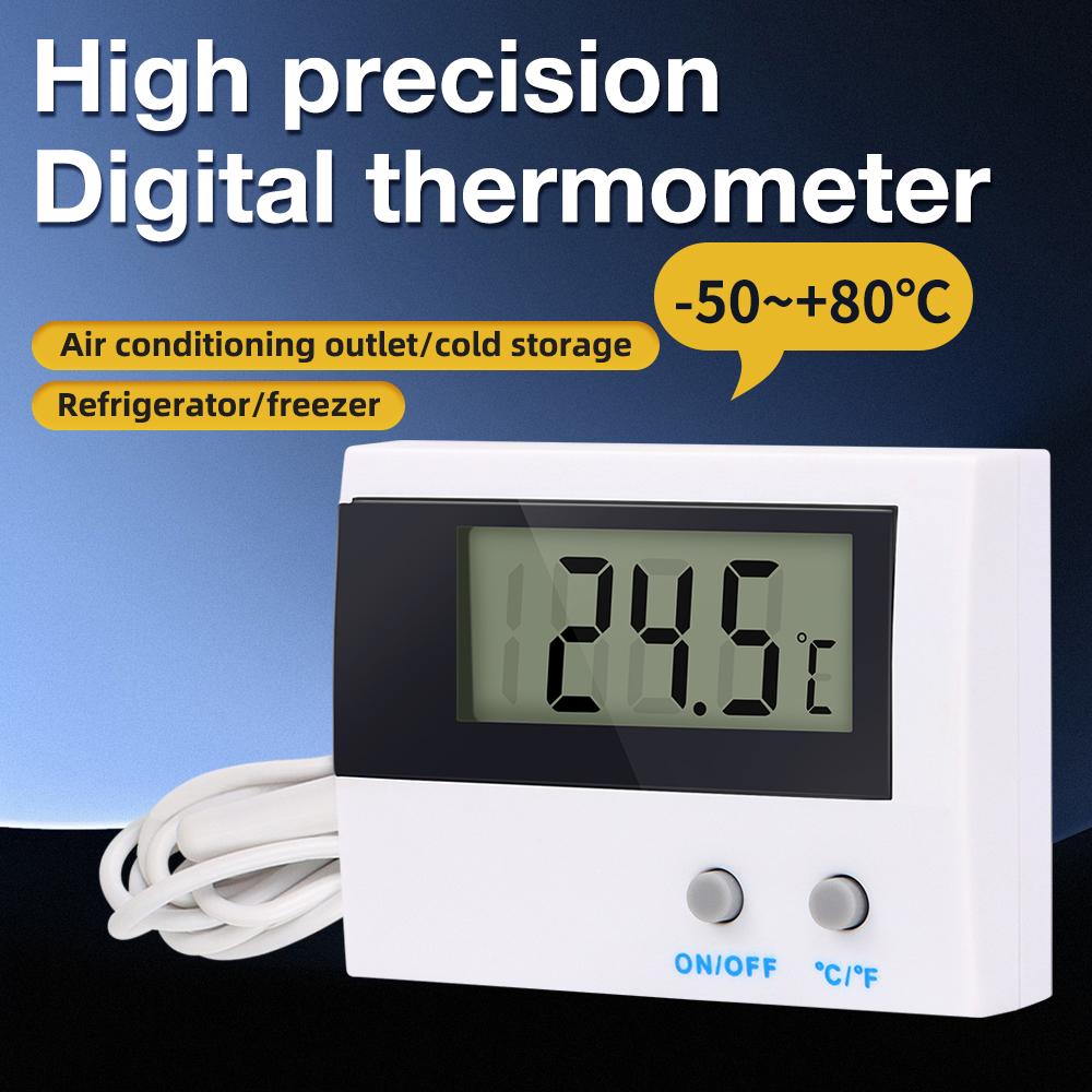 ST-1A Digital Thermometer Electronic Temperature Meter Waterproof Probe -50~80℃ Thermometer for Fish Tank Aquarium Refrigerator