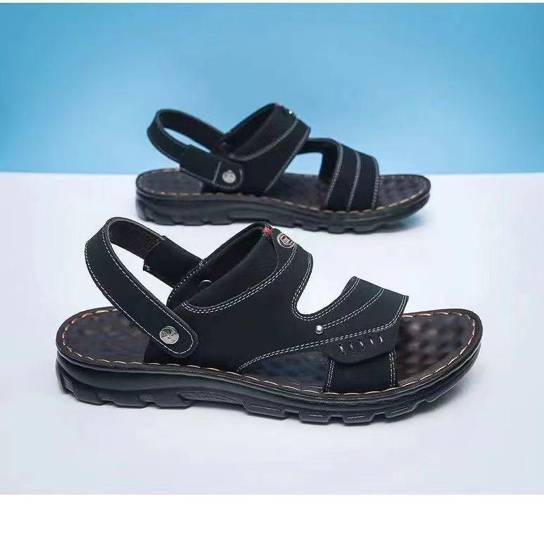 Sandalen für Herren, rutschfest, wasserdicht und langlebig, Sommersandalen mittleren Alters für Männer