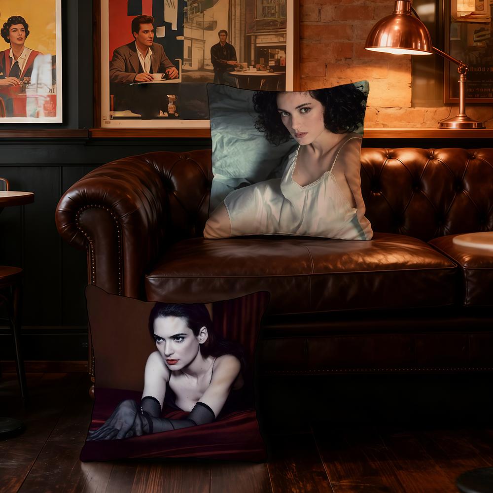 Actor W-Winona Ryder cushion cover Home Office Convenient Nordic Simplicity Hit With Zipper Cushion Cover