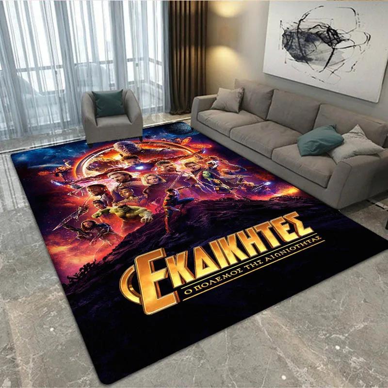 3D The Avengers Cartoon printed Carpet Living Room Bedroom Carpet Non-slip carpet home bedroom decor area rug Birthday Gift