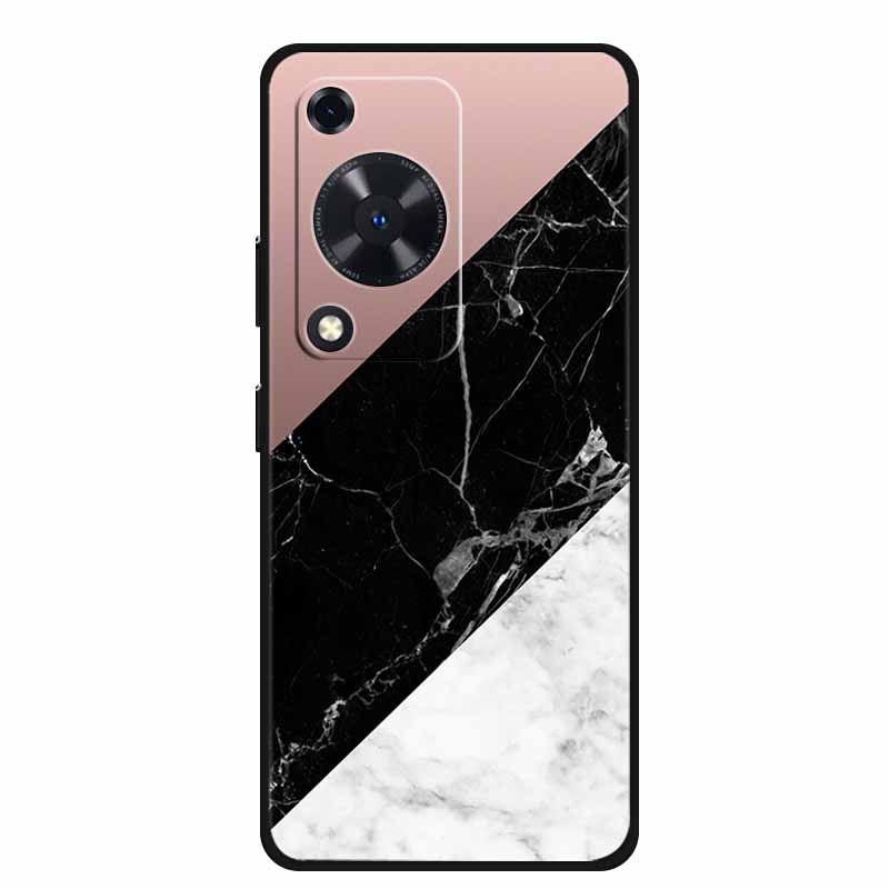 For Huawei nova Y72 Case Marble Soft Silicone TPU Phone Cases Back Cover For Huawei Enjoy 70 NovaY72 Painted Shockproof Coque