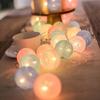 Outdoor LED Cotton Ball String Lights - Perfect for Tents, Weddings, Parties, and Birthdays
