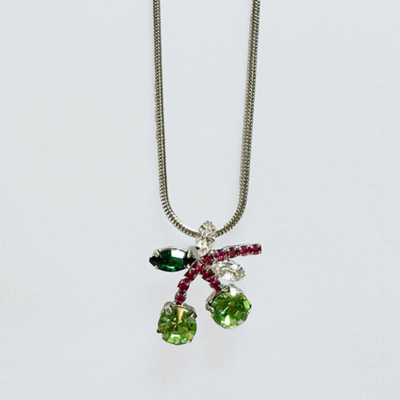 VERRYTASTE Cherry Necklace - Green