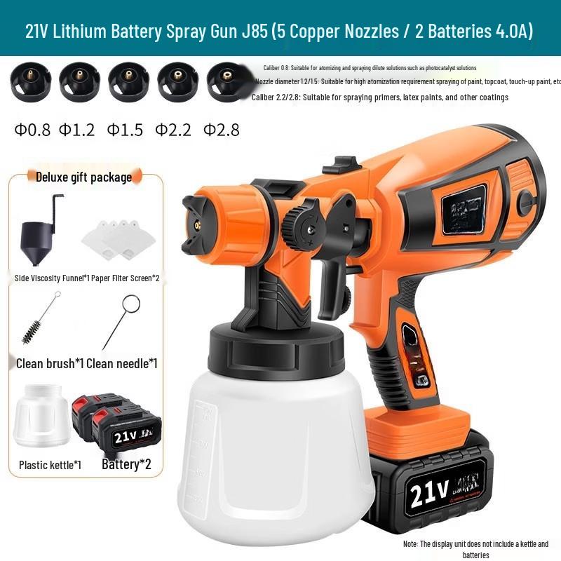 

SHEYUE J85 Cordless Electric Paint Spray Gun CN plug (adapter included)