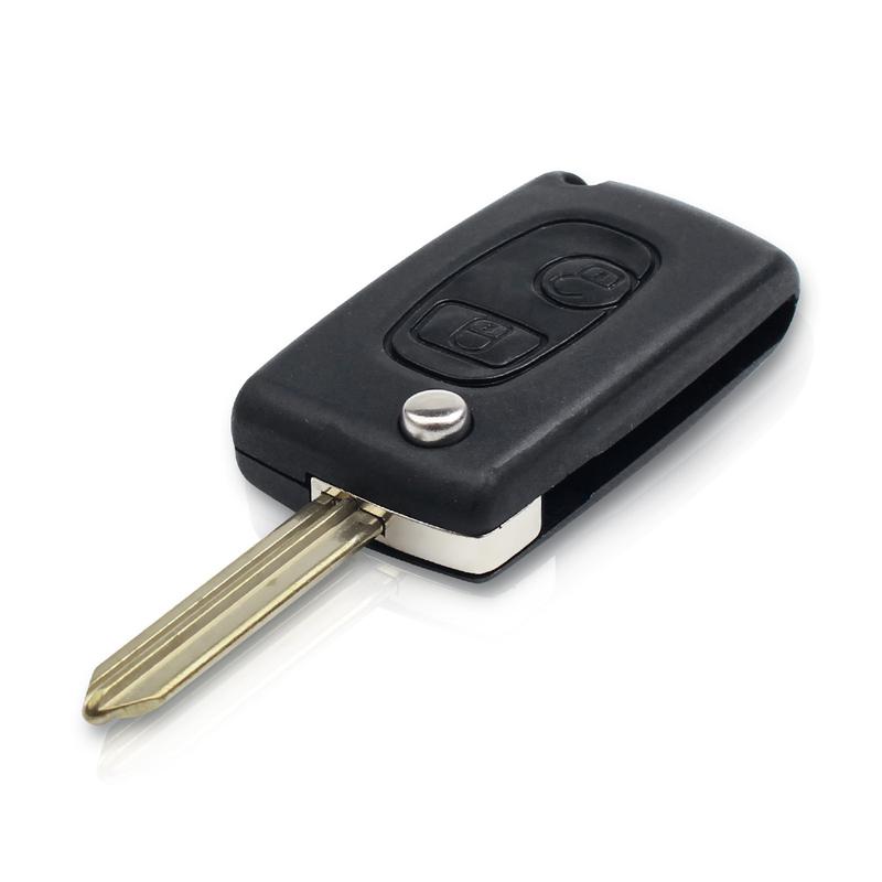 KEYYOU With Cutting Service Key Shell Case For Peugeot 206 306 307 107 207 407 For Citroen C1 C2 C3 Saxo Berlingo Xsara Picasso
