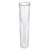 Double Wall Champagne Glasses - Elegant Crystal-Design Tulip & Flute Cups for Weddings, Cocktails & Toast, Shatter-Resistant