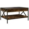 Infinity LED Coffee Table in Smoked Oak 70 x 50 x 38 cm