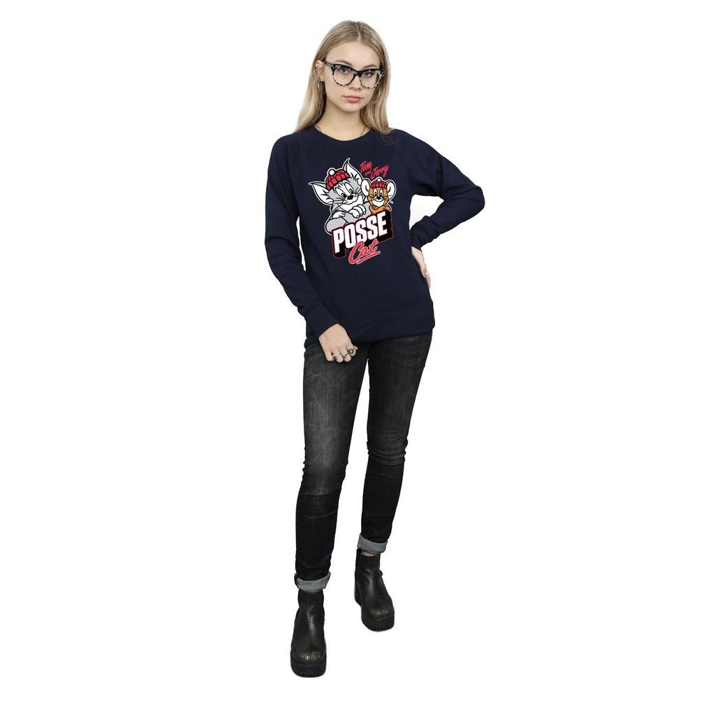 Tom And Jerry Womens/Ladies Posse Cat Sweatshirt
