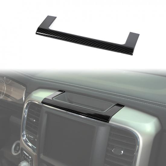 

Center Console Storage Box Decor Cover Trim For Dodge RAM 2010-2017 Carbon Fiber