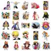 50 Waterproof One Piece Anime Character Stickers for Phone Cases