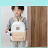 New Cute Children's Kindergarten School Bag Boys And Girls Fun Solid Color Contrast Fashion Backpack Large Capacity Breathable Load Reduction Backpack