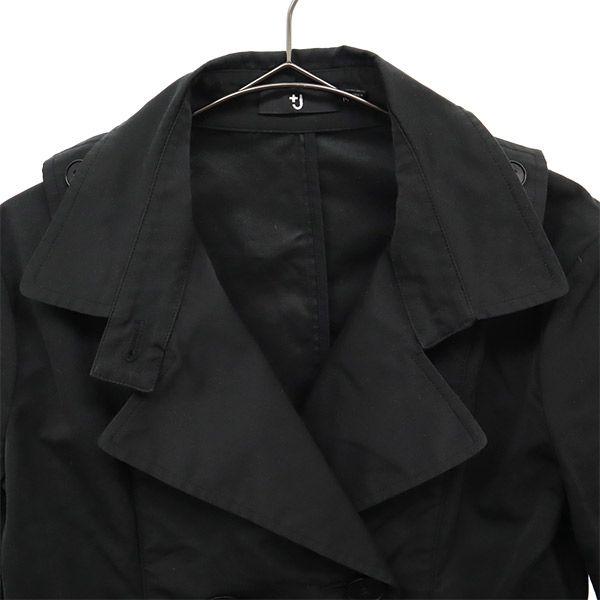 Uniqlo Plus J Collaboration Double Breasted Trench Coat M Black #NAME? Women Used