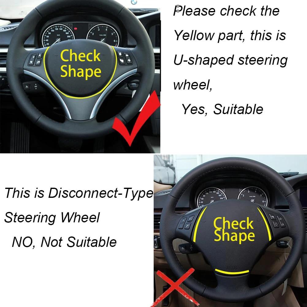Car Steering Wheel M Alphabet Mode & START Stop Engine Button Fit suit For BMW 3 Series E90 E92 E93 M3 2007-2013 Replacement