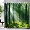 Outdoor Scenic Shower Curtain Waterfall Landscape Nature Landscape Tropical Forest Polyester Fabric Shower Curtain Bathroom Deco