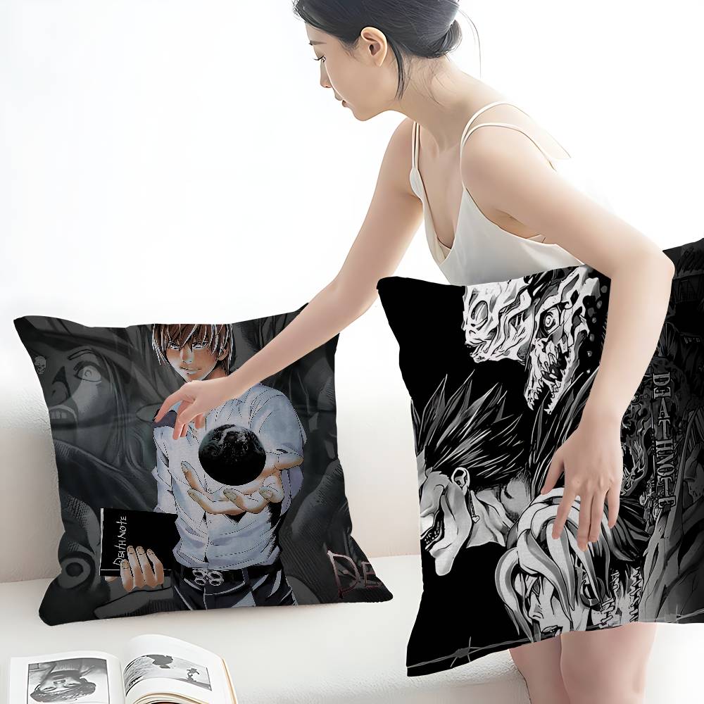 Classic Anime D-Death N-Note 45*45cm Cushion Cover Pillow Cover Decor Pillowcase Home Pillowcase For Couch Pillow