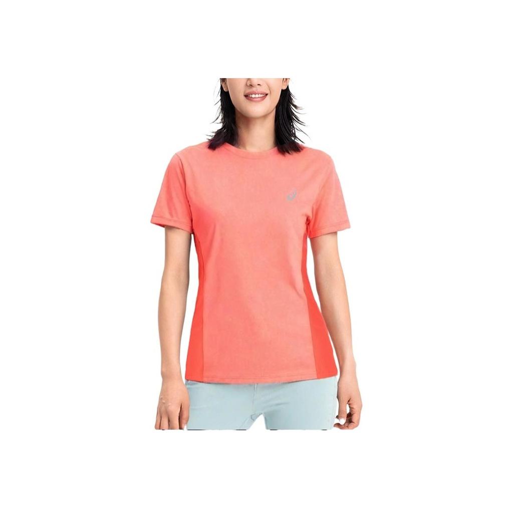 Asics Reflective Logo Running Moisture-Wicking Quick-Dry Short Sleeve T-Shirt Women Tops Red 2012D247-700