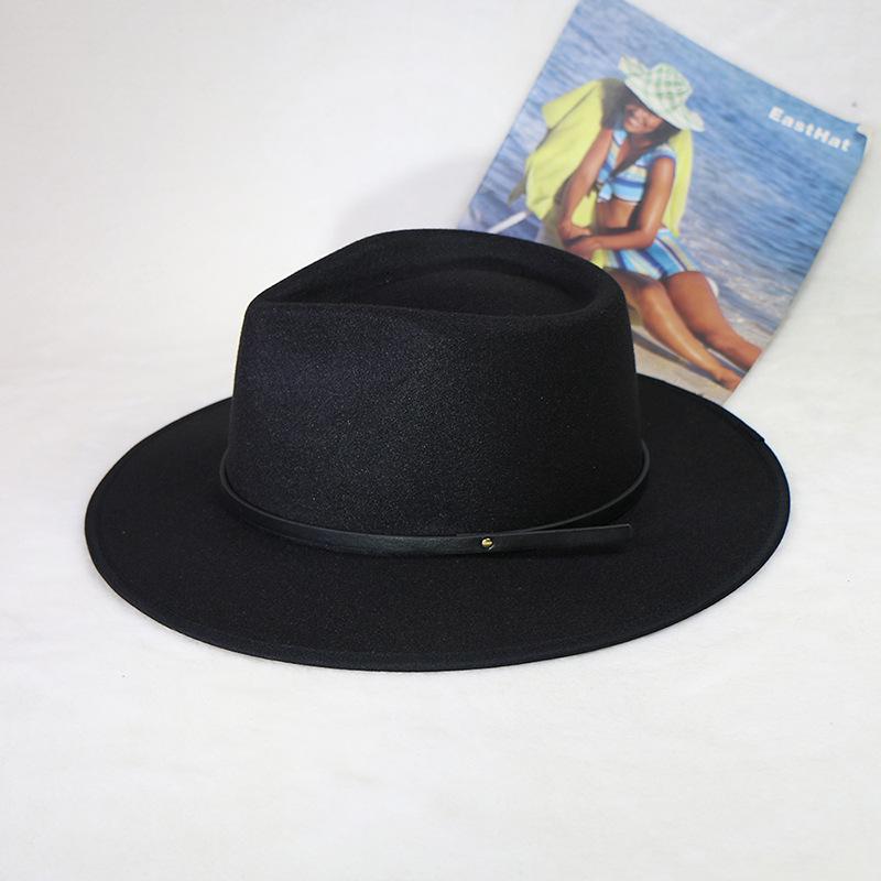 

Unisex Wool Denim Jazz Hat - Autumn/Winter Warmth L (58-60cm)