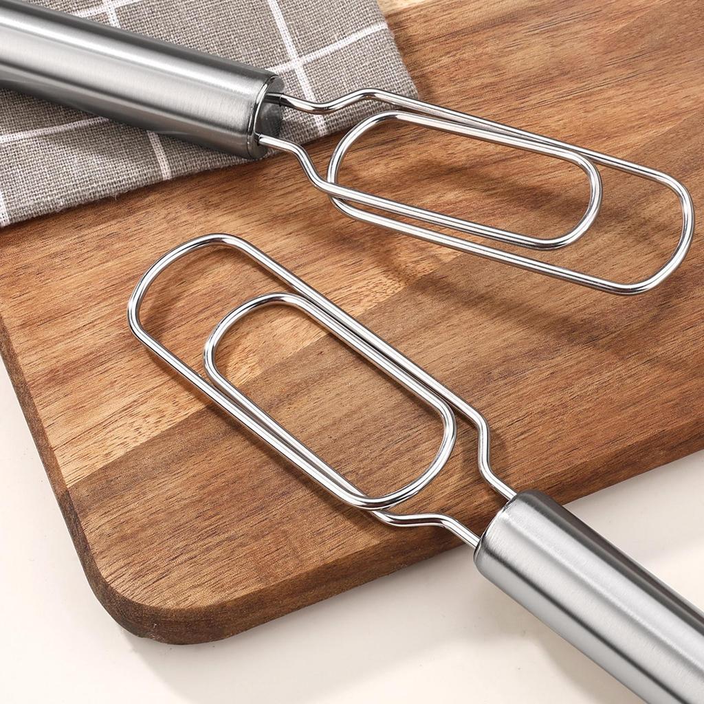 Hand Whisker Stainless Steel Mixing Stick Manual Bread Dough Mixer For Bread Food Cake Chocolate Baking Cooking Kitchen Home