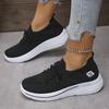 Fashion Cool Breathable Lace Up Mesh Sneakers Women Autumn Soft Wedge Heel Thick Bottom Sneakers Comfort Non Slip Light Running Shoes