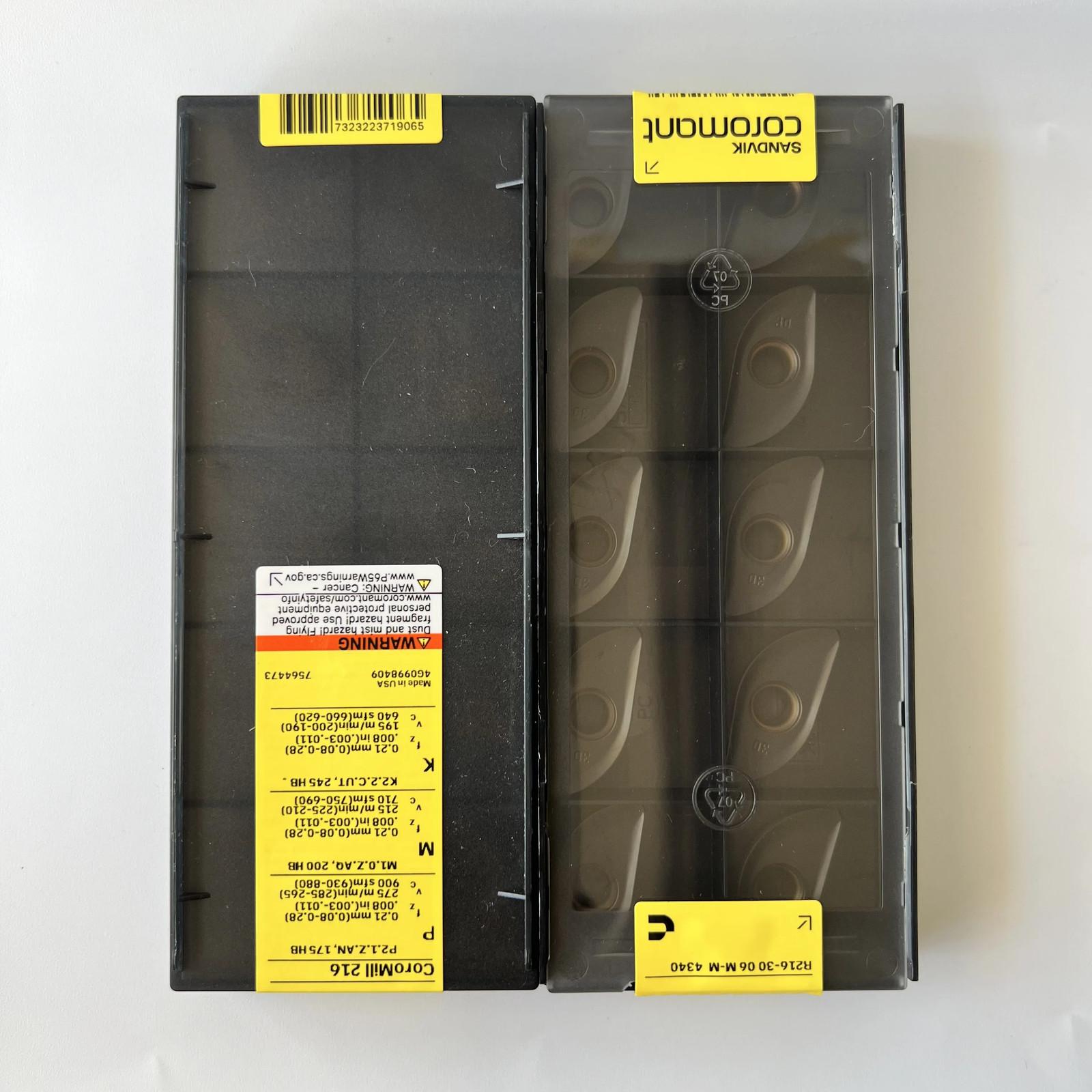 

SANDVIK / R216-3006M-M 4340 / Industrial indexable Carbide Inserts 10 Pcs