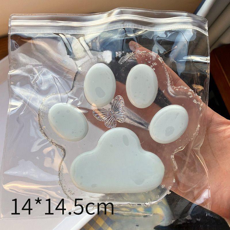 Super Stor Gelé Squishy Kattepote Stresslindring Dekompresjonsleke Sakte Tilbakegang Fidget Leke For Barn Voksne Julegaver