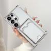 Weiche Transparente Beschichtete Kartenhaltertasche Handyhülle Für Samsung Galaxy S25 S24 S23 S22 S21 S20 FE Note 20 Ultra Stoßfeste Hülle