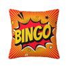 Heißes Spiel Bingo Bälle Karten Kissenbezüge Heimdeko D-Druck Sofa Stuhl Kissenbezug Polyester Weicher Kissenbezug