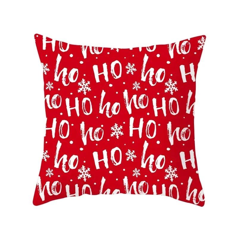 Christmas Themed Pillowcases Car Ornaments Office Santa Claus Living Room Sofa Home Pillowcases