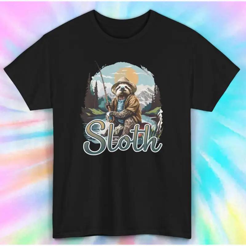 Sloth Fisherunisex T Shirt Nature Adventure S 5xl