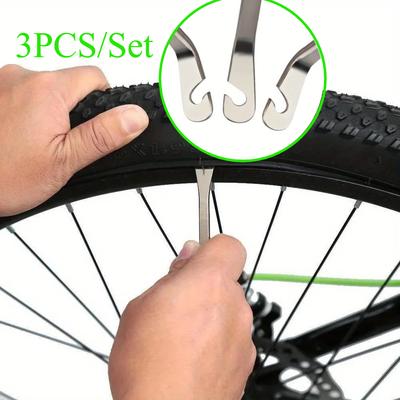 3PCS Bike Tire Lever Stainless Steel Mountain Road Bicycle Wheel Remover Cycling Repair Tool Mtb Tire Lever Pry Up Tools
