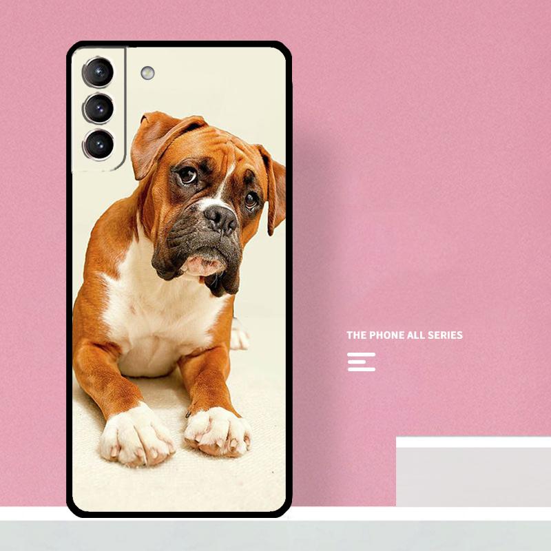 

Boxer Dog Phone Case For Samsung Galaxy S25 S26 Ultra S20 S21 S22 S23 S24 S10 Plus S25 FE Cover Coque Galaxy S21 FE
