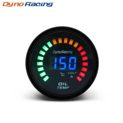 Dynoracing Siyah 2 inç 52mm Dijital LED Araba Yağ Sıcaklığı Göstergesi 20-150 Santigrat Yağ Sıcaklığı göstergesi Araba metre