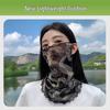 Women's Summer Face Mask: High Elastic Silk Scarf, Full Face and Neck Protection, Cycling Ear-Hanging Ice Silk Gaiter.